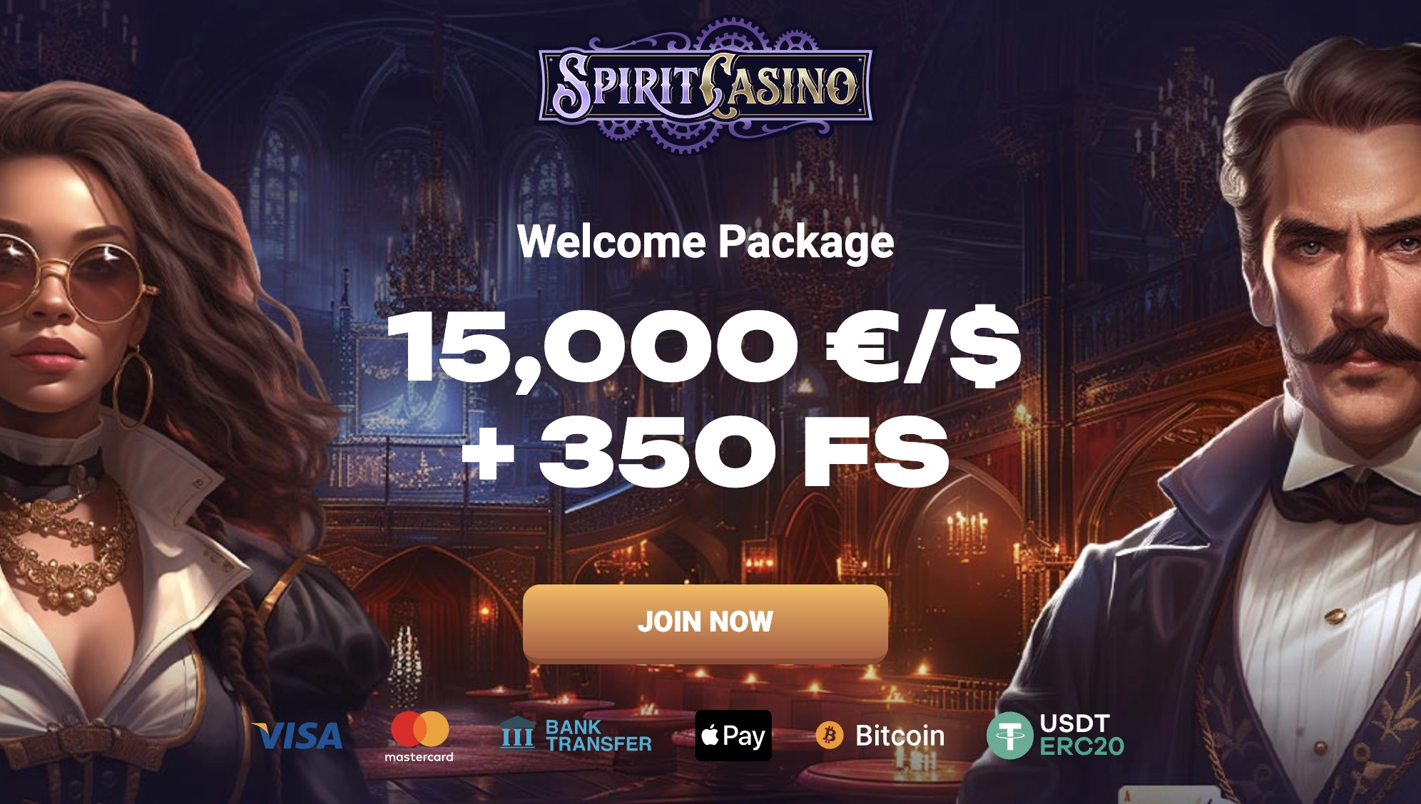spirit casino bonus